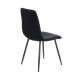 Καρέκλα Rena ύφασμα μαύρο-πόδι μαύρο μεταλλικό 48x55x90