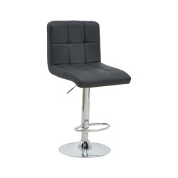 Σκαμπό μπαρ Rem πτυσσόμενο μαύρο pu-βάση χρωμίου 44x44x112 Σκαμπό μπαρ Rem πτυσσόμενο μαύρο pu-βάση χρωμίου 44x44x112