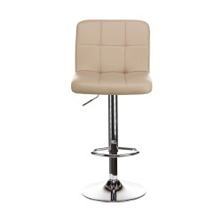 Σκαμπό μπαρ Rem πτυσσόμενο cappucino pu-βάση χρωμίου 44x44x112 Σκαμπό μπαρ Rem πτυσσόμενο cappucino pu-βάση χρωμίου 44x44x112