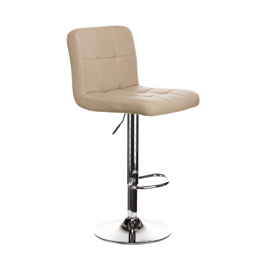 Σκαμπό μπαρ Rem πτυσσόμενο cappucino pu-βάση χρωμίου 44x44x112 Σκαμπό μπαρ Rem πτυσσόμενο cappucino pu-βάση χρωμίου 44x44x112