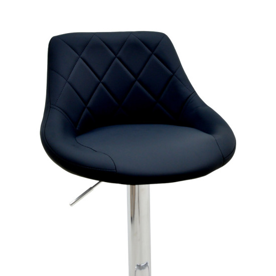 Σκαμπό μπαρ Runo πτυσσόμενο μαύρο pu-βάση χρωμίου 47x49x112 Σκαμπό μπαρ Runo πτυσσόμενο μαύρο pu-βάση χρωμίου 47x49x112