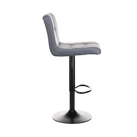 Σκαμπό μπαρ Rem πτυσσόμενο γκρι pu-βάση μαύρο μέταλλο 44x44x112 Σκαμπό μπαρ Rem πτυσσόμενο γκρι pu-βάση μαύρο μέταλλο 44x44x112