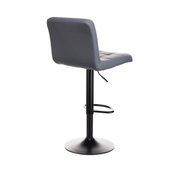 Σκαμπό μπαρ Rem πτυσσόμενο γκρι pu-βάση μαύρο μέταλλο 44x44x112 Σκαμπό μπαρ Rem πτυσσόμενο γκρι pu-βάση μαύρο μέταλλο 44x44x112