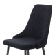Καρέκλα Chris μαυρο ύφασμα-πόδι μαύρο μέταλλο 49x55x85 Καρέκλα Chris μαυρο ύφασμα-πόδι μαύρο μέταλλο 49x55x85