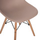 Καρέκλα Alta PP καπουτσίνο-φυσικό πόδι 46x50x82 Καρέκλα Alta PP καπουτσίνο-φυσικό πόδι 46x50x82