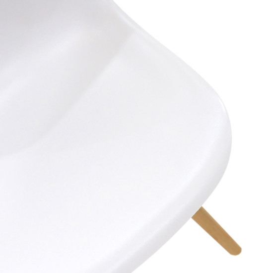 Καρέκλα Alta PP λευκό-φυσικό πόδι 46x50x82 Καρέκλα Alta PP λευκό-φυσικό πόδι 46x50x82