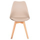 Καρέκλα Gast pp-pu σε cappuccino απόχρωση με ξύλινο πόδι σε φυσική απόχρωση 47x56,6x83 Καρέκλα Gast pp-pu σε cappuccino απόχρωση με ξύλινο πόδι σε φυσική απόχρωση 47x56,6x83