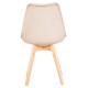 Καρέκλα Gast pp-pu σε cappuccino απόχρωση με ξύλινο πόδι σε φυσική απόχρωση 47x56,6x83 Καρέκλα Gast pp-pu σε cappuccino απόχρωση με ξύλινο πόδι σε φυσική απόχρωση 47x56,6x83