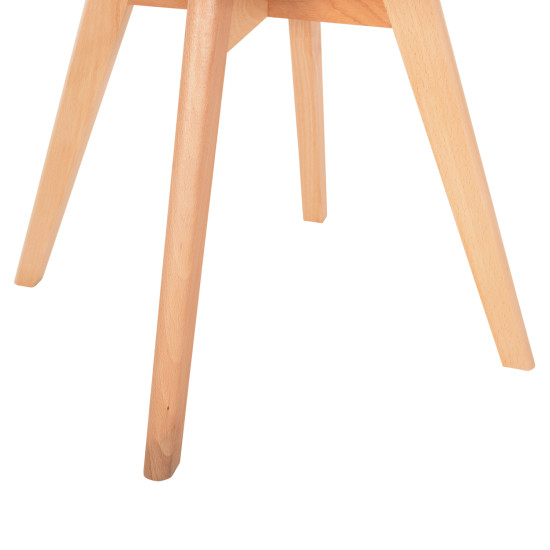 Καρέκλα Gast pp-pu σε cappuccino απόχρωση με ξύλινο πόδι σε φυσική απόχρωση 47x56,6x83 Καρέκλα Gast pp-pu σε cappuccino απόχρωση με ξύλινο πόδι σε φυσική απόχρωση 47x56,6x83