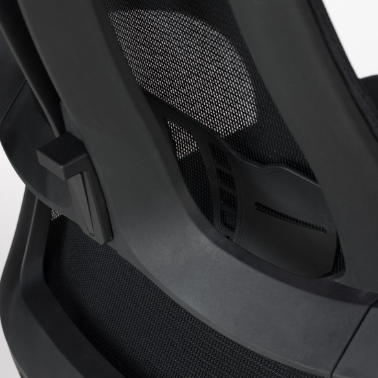 Καρέκλα γραφείου διευθυντή "MONE" ύφασμα mesh μαύρο 53x50x130