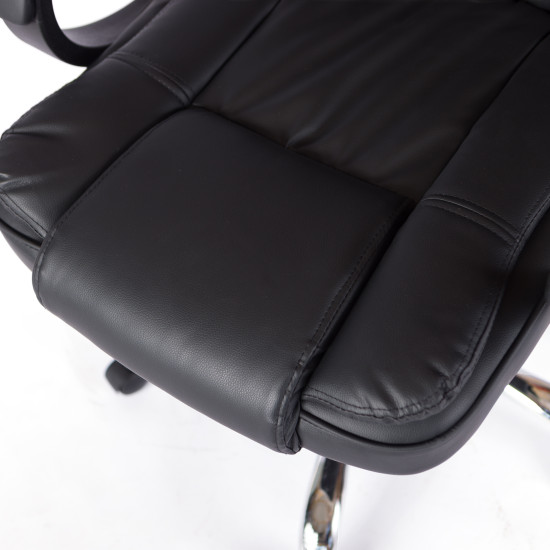 Καρέκλα γραφείου διευθυντή Zen pu μαύρο 52x51x129 Καρέκλα γραφείου διευθυντή Zen pu μαύρο 52x51x129