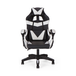 Καρέκλα γραφείου gaming William PU μαύρο-λευκό 60x59x108/118