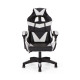 Καρέκλα γραφείου gaming William PU μαύρο-λευκό 60x59x108/118