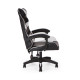 Καρέκλα γραφείου gaming William PU μαύρο-λευκό 60x59x108/118