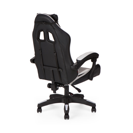 Καρέκλα γραφείου gaming William PU μαύρο-λευκό 60x59x108/118