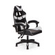 Καρέκλα γραφείου gaming William PU μαύρο-λευκό 60x59x108/118