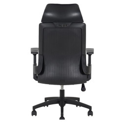 Καρέκλα γραφείου διευθυντή Endy ύφασμα mesh μαύρο 50x50x114/124