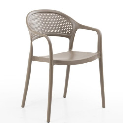 Πολυθρόνα Paros pp σε cappuccino απόχρωση 57x50x80