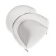Πολυθρόνα "ELISAN" από ύφασμα/μέταλλο σε μπεζ/μαύρο χρώμα 58x65x78