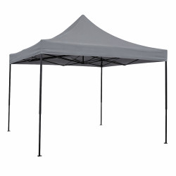 Κιόσκι πτυσσόμενο επαγγελματικό "Party" σε γκρι χρώμα 3x3