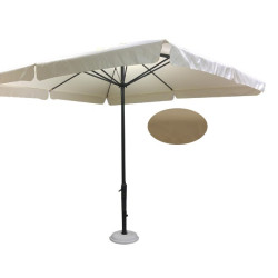 Ομπρέλα κήπου από ύφασμα στο χρώμα της άμμου 200x300 Ομπρέλα κήπου από ύφασμα στο χρώμα της άμμου 200x300