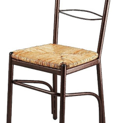 Καρέκλα με φυσική ψάθα σε χρώμα καφέ 40x36x90 Καρέκλα με φυσική ψάθα σε χρώμα καφέ 40x36x90