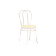 Καρέκλα "WIEN" από μέταλλο/σχοινί σε εκρού/μπεζ χρώμα 40x47x85