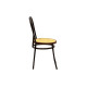 Καρέκλα "WIEN" από μέταλλο/σχοινί σε μπεζ/καφέ χρώμα 40x47x85