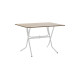 Τραπέζι πτυσσόμενο "CLACK" από μέταλλο σε σταχτύ-λευκό χρώμα 100x60x75