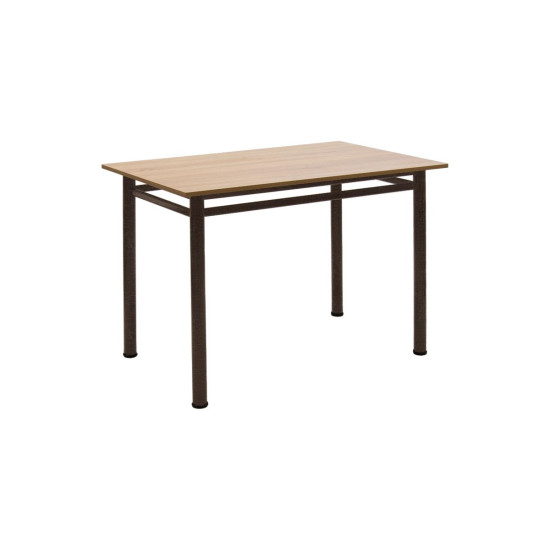 Τραπέζι "DINNER" σε δρυς/καφέ χρώμα 110x70x77