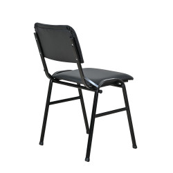 Καρέκλα επισκέπτη από μέταλλο/PU σε χρώμα μαύρο 43x38x83 Καρέκλα επισκέπτη από μέταλλο/PU σε χρώμα μαύρο 43x38x83