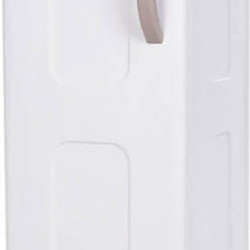 Ντουλάπα "ΡΕΑ" μονόφυλλη πλαστική σε μπεζ-λευκό χρώμα 44x36x96