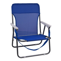 Καρέκλα παραλίας "AZZURO" πτυσσόμενη σε χρώμα μπλε 50x50x66