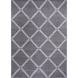 Χαλί "FAYNO" σε χρώμα γκρι/λευκό 133x190