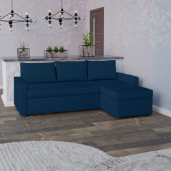 Γωνιακός Καναπές Concept Μπλε