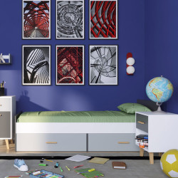 Κρεβάτι Timmy με τάβλες 90x200cm