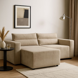 Γωνιακός Καναπές Silver Μπεζ