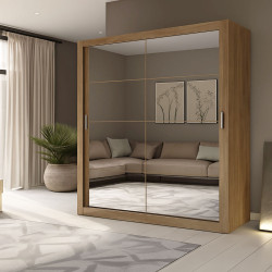 Ντουλάπα Reflex Gold Oak με καθρέφτη