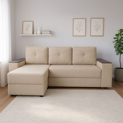 Γωνιακός Καναπές Triumph Μπεζ