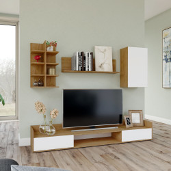 Σύνθεση TV Callisto Χρυσό Δρυς-Λευκό