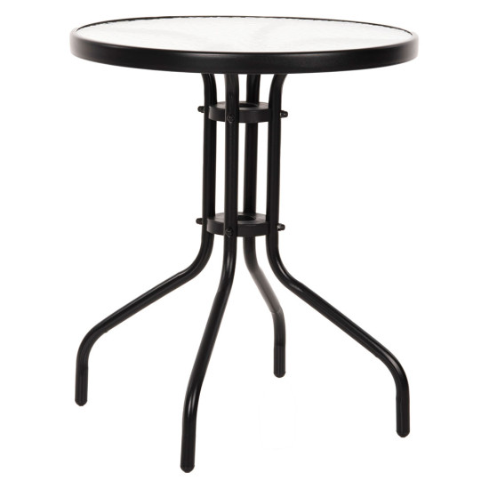 Τραπέζι Adam Μάυρο Φ60