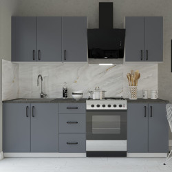 Κουζίνα Melisa Ανθρακί