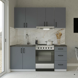 Κουζίνα Samos Ανθρακί