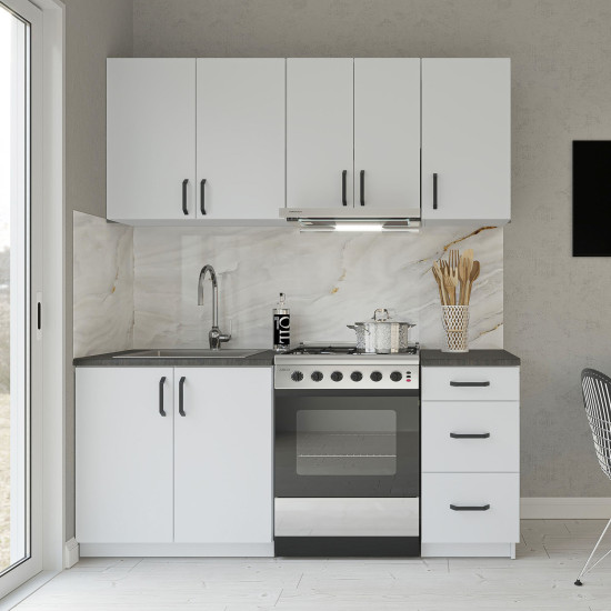 Κουζίνα Samos Λευκή