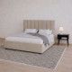 Κρεβάτι Unona Μπεζ 160x200cm