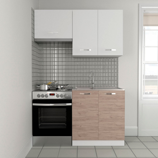 Κουζίνα Charlotte 140 Φυσικό Δρυς-Λευκό