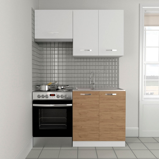 Κουζίνα Charlotte 140 Χρυσό Δρυς-Λευκό Κουζίνα Charlotte 140 Χρυσό Δρυς-Λευκό