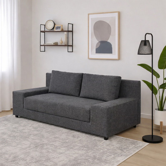 Τριθέσιος Καναπές-Κρεβάτι Favorite Γκρι