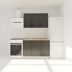 Κουζίνα Modest Set 22 Ανθρακί