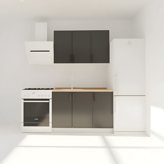 Κουζίνα Modest Set 22 Ανθρακί